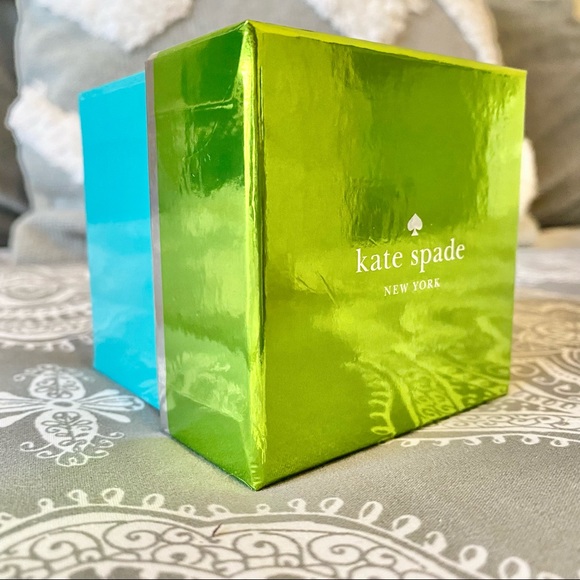 Kate Spade Pave Small Square Stud Emerald Earrings - Picture 5 of 9
